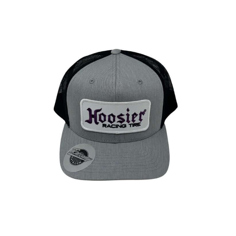 Readymade New Old Stock Hoosier Tires Patch Pressed onto New Decky 6021 6-Panel Trucker Hats