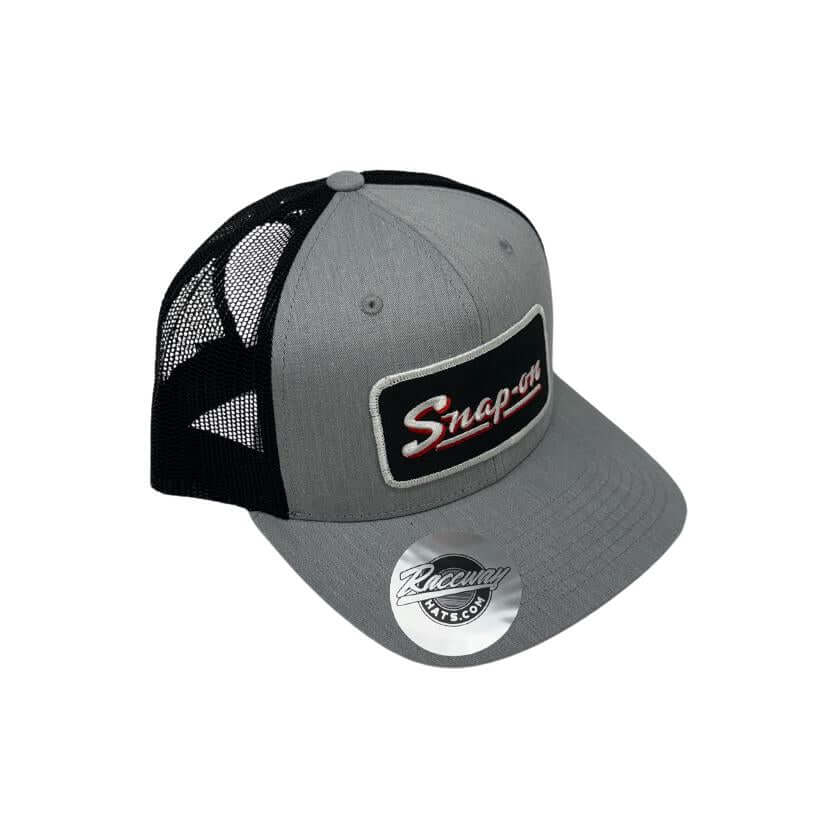 Readymade Vintage Style Snap-on Tools Patch Pressed onto New Decky 6021 6-Panel Trucker Hat