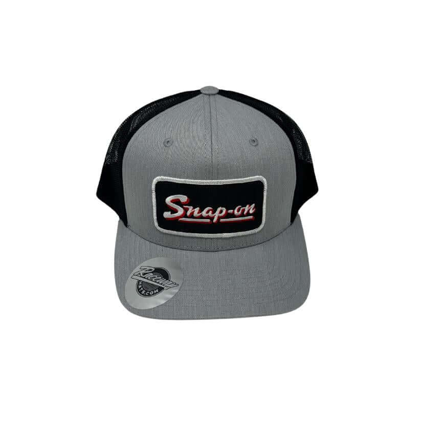 Readymade Vintage Style Snap-on Tools Patch Pressed onto New Decky 6021 6-Panel Trucker Hat