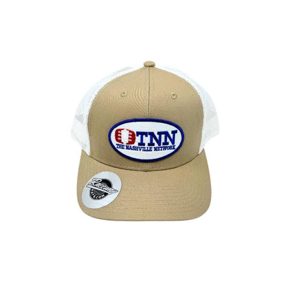 Readymade Vintage-Style TNN Patch Pressed onto New Decky 6021 6-Panel Trucker Hat