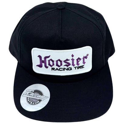 5-Panel Unstructured Snapback Hat with Hoosier Racing Tire Patch