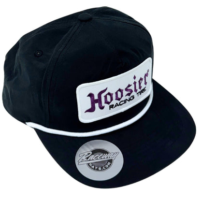 5-Panel Flatbill Snapback Rope Hat with Hoosier Racing Tire Patch