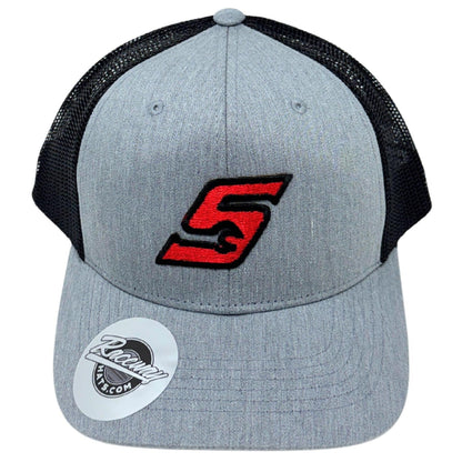 6-Panel Snapback Trucker Hat with Snap-On &quot;S&quot; Patch