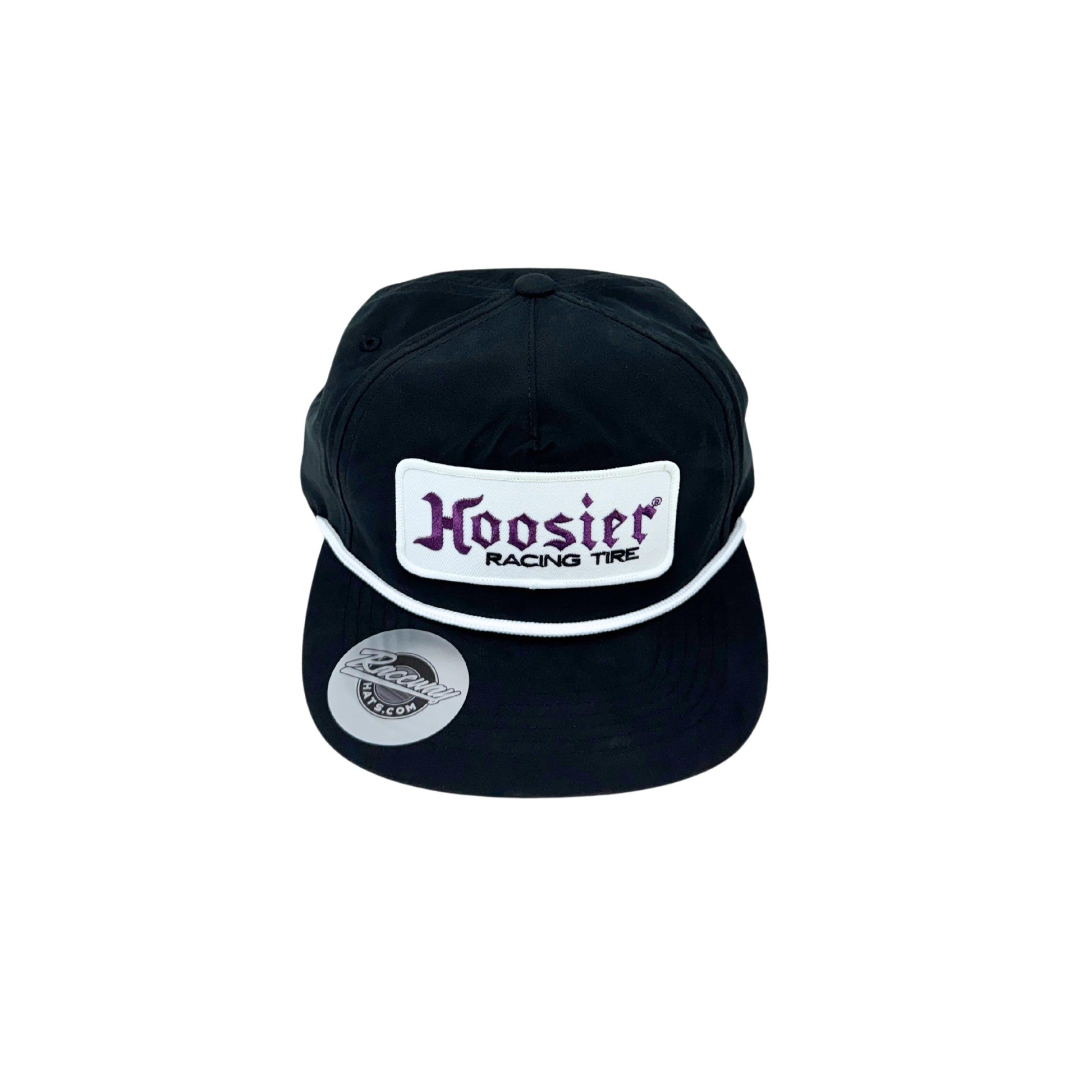 5-Panel Flatbill Snapback Rope Hat with Hoosier Racing Tire Patch