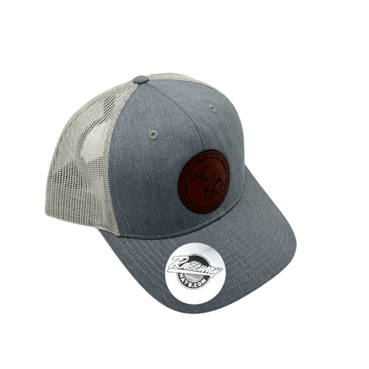 Readymade Raceway Hats When The Green Flag Drops The Bullshit Stops Leather Patch Trucker Hat